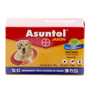 Asuntol - Jabón Anti Pulgas Y Garrapatas Para Perro (1 Unidad)